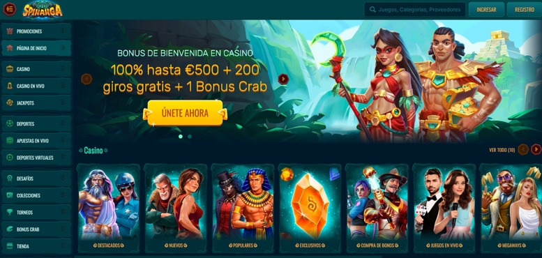 Spinanga Casino en España