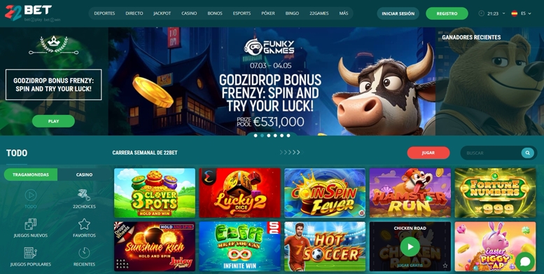 22Bet Casino en España Reseña y bonificaciones