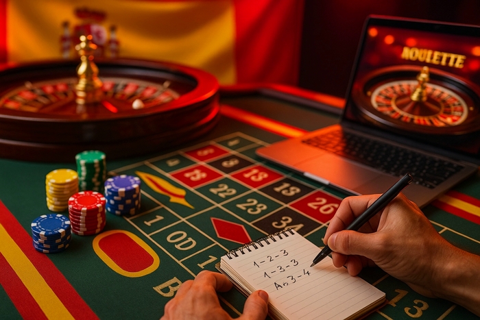 Estrategia de ruleta inversa Labouchere en casinos online de España