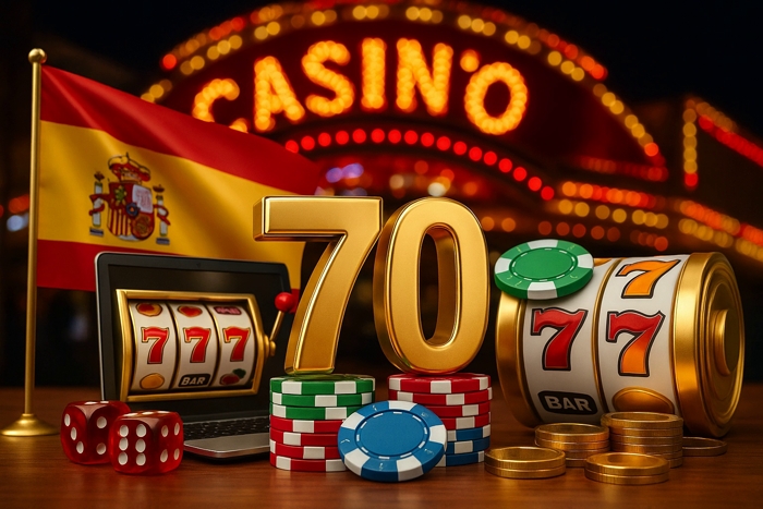 70 giros gratis sin depósito en casinos en línea en España